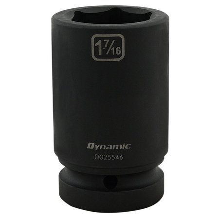 DYNAMIC Tools 1-7/16" X 1" Drive, 6 Point Deep Length, Impact Socket D025546